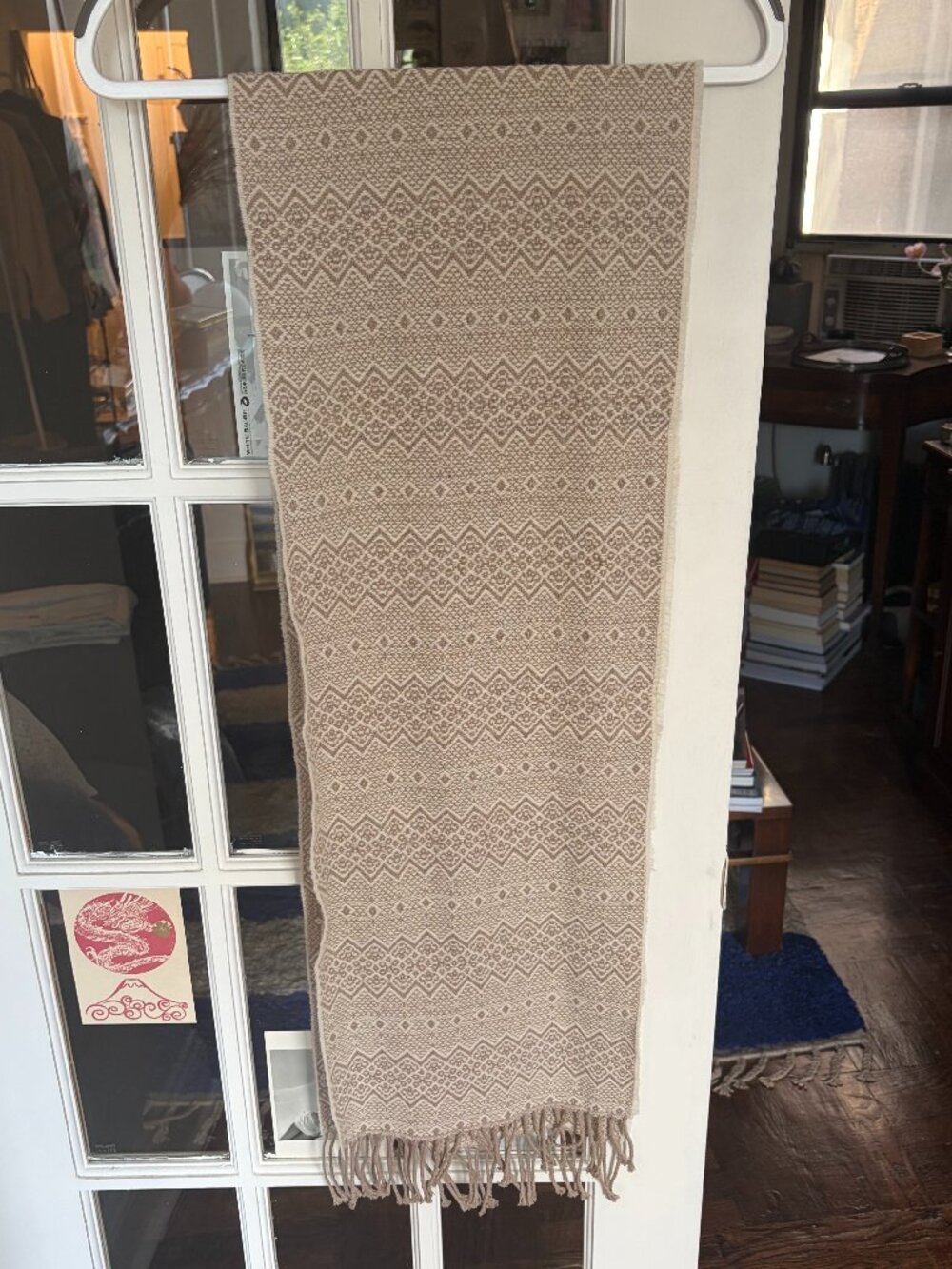 Farmers Market Iceland Gardar Scarf - Tan and Cream